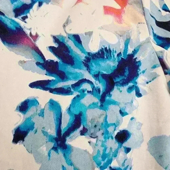 Mossimo Women's Open Front Floral Colorful Business Casual Work Jacket Medium - Picture 10 of 13